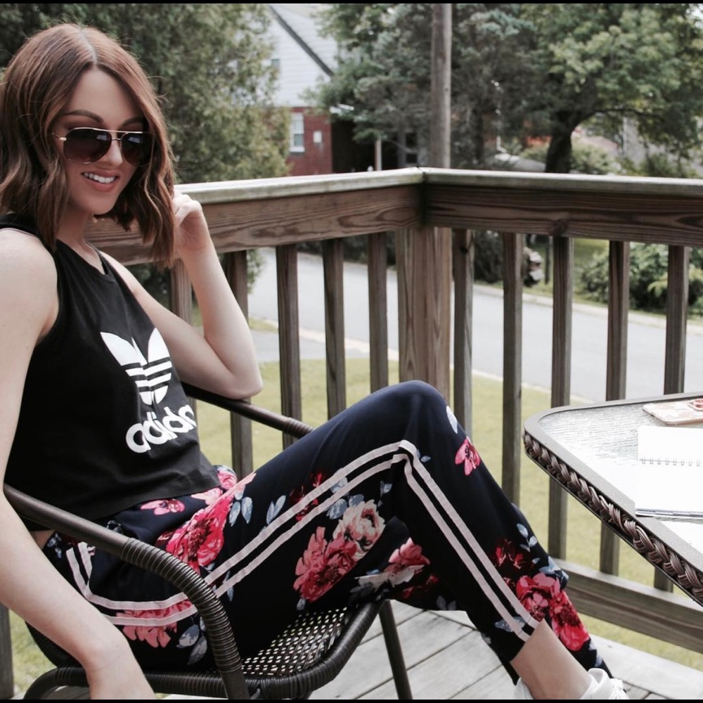 Floral Track Pants
